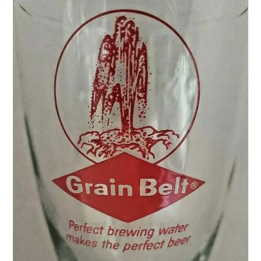 Vintage 1970's Grain Belt Beer Barware Glass 10‎ oz Pilsner U201
